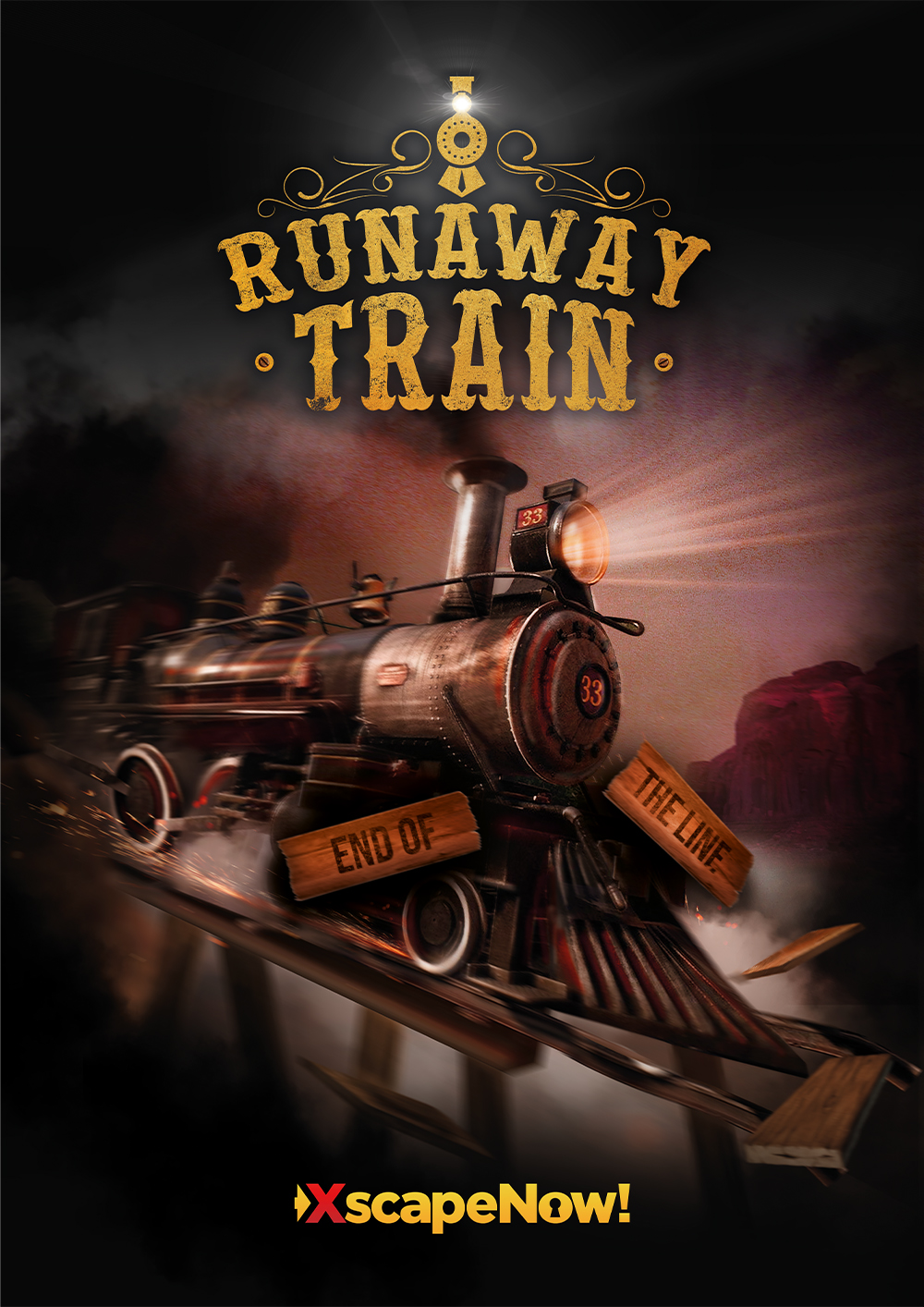 Image showing runaway train escape room